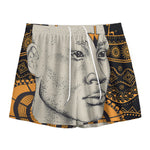 African Style Print Mesh Shorts