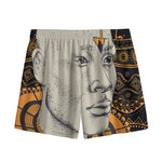 African Style Print Mesh Shorts