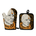 African Style Print Oven Mitt And Pot Holder Set