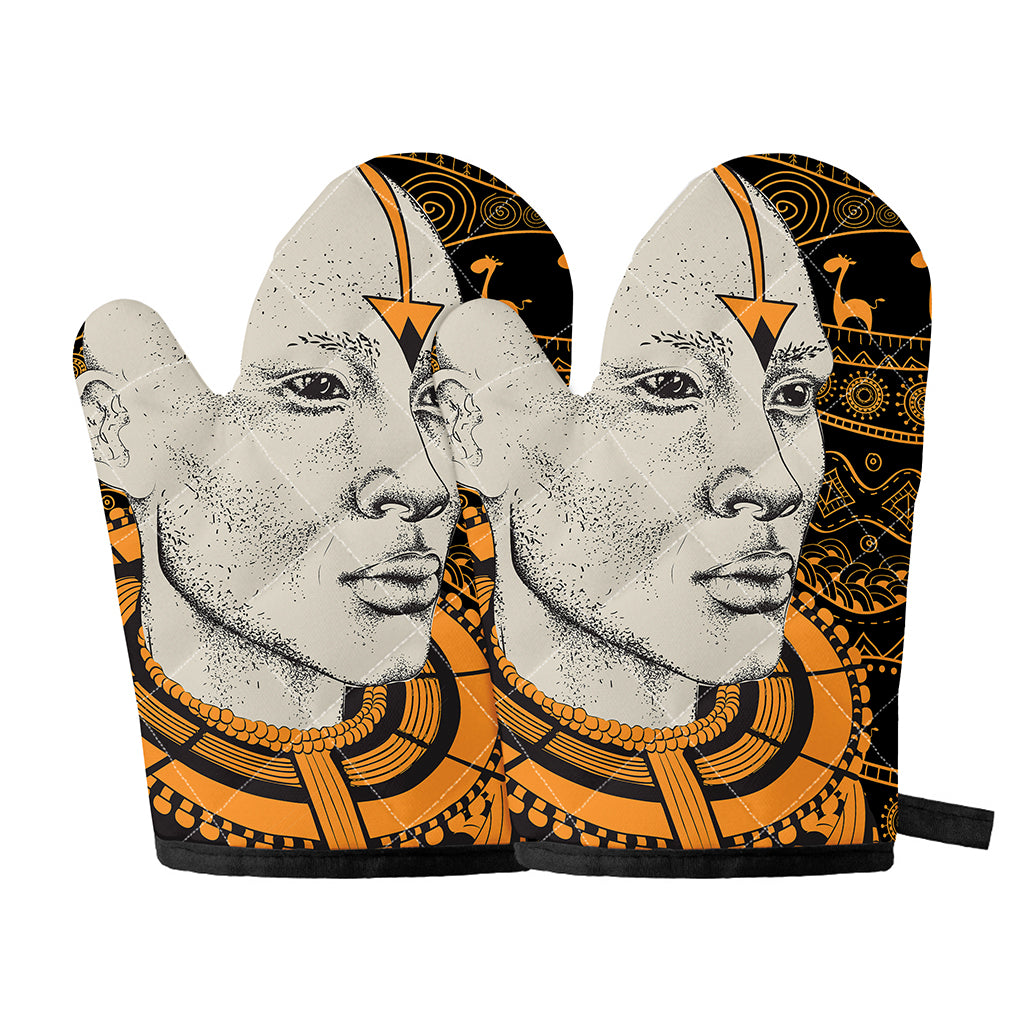 African Style Print Oven Mitts