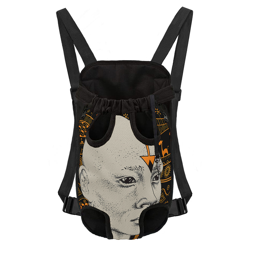 African Style Print Pet Carrier Backpack