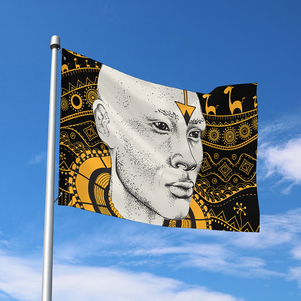 African Style Print Polyester Flag