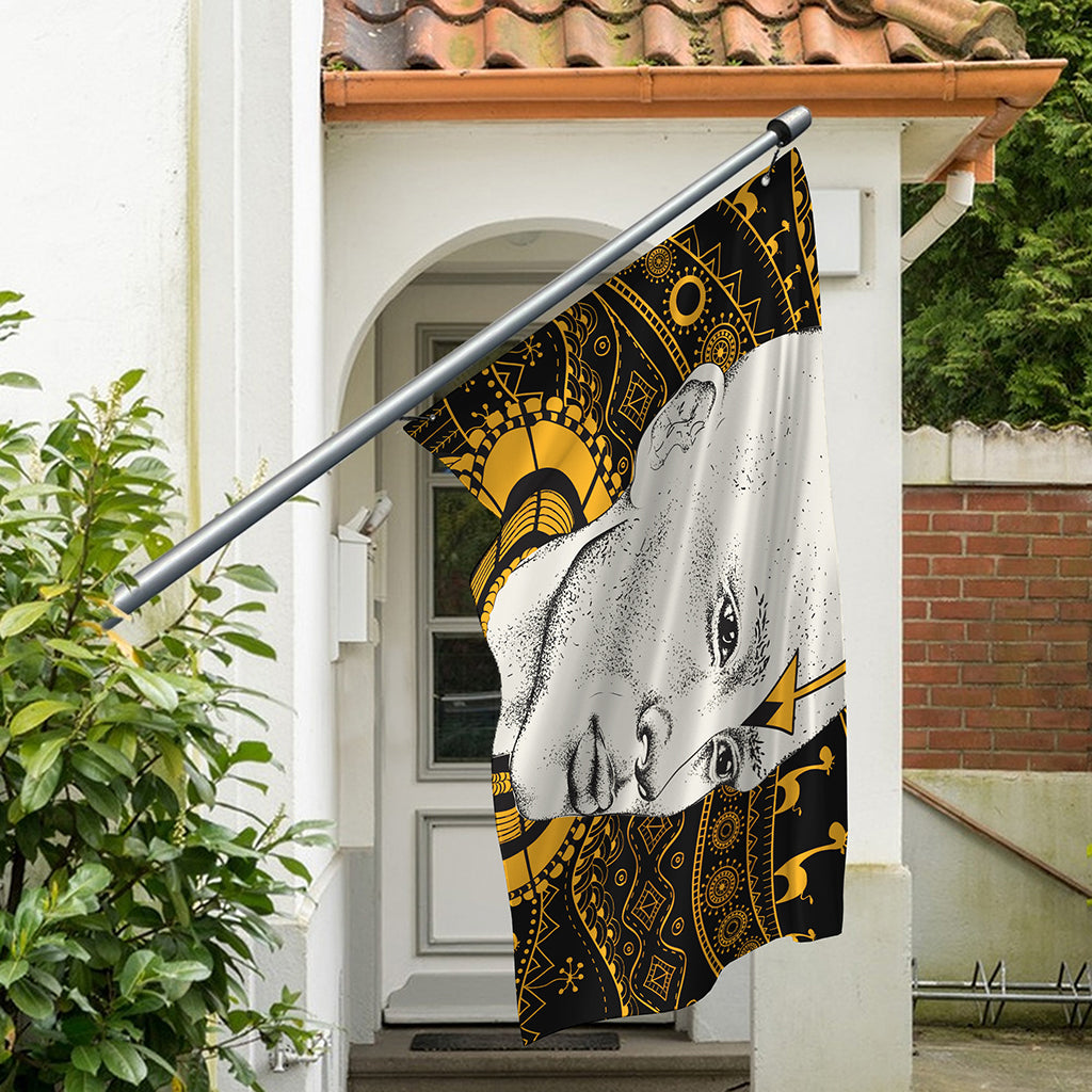 African Style Print Polyester Flag