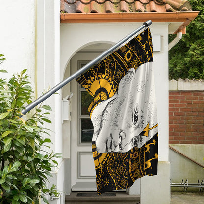 African Style Print Polyester Flag