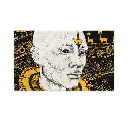 African Style Print Polyester Flag