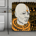 African Style Print Polyester Shower Curtain