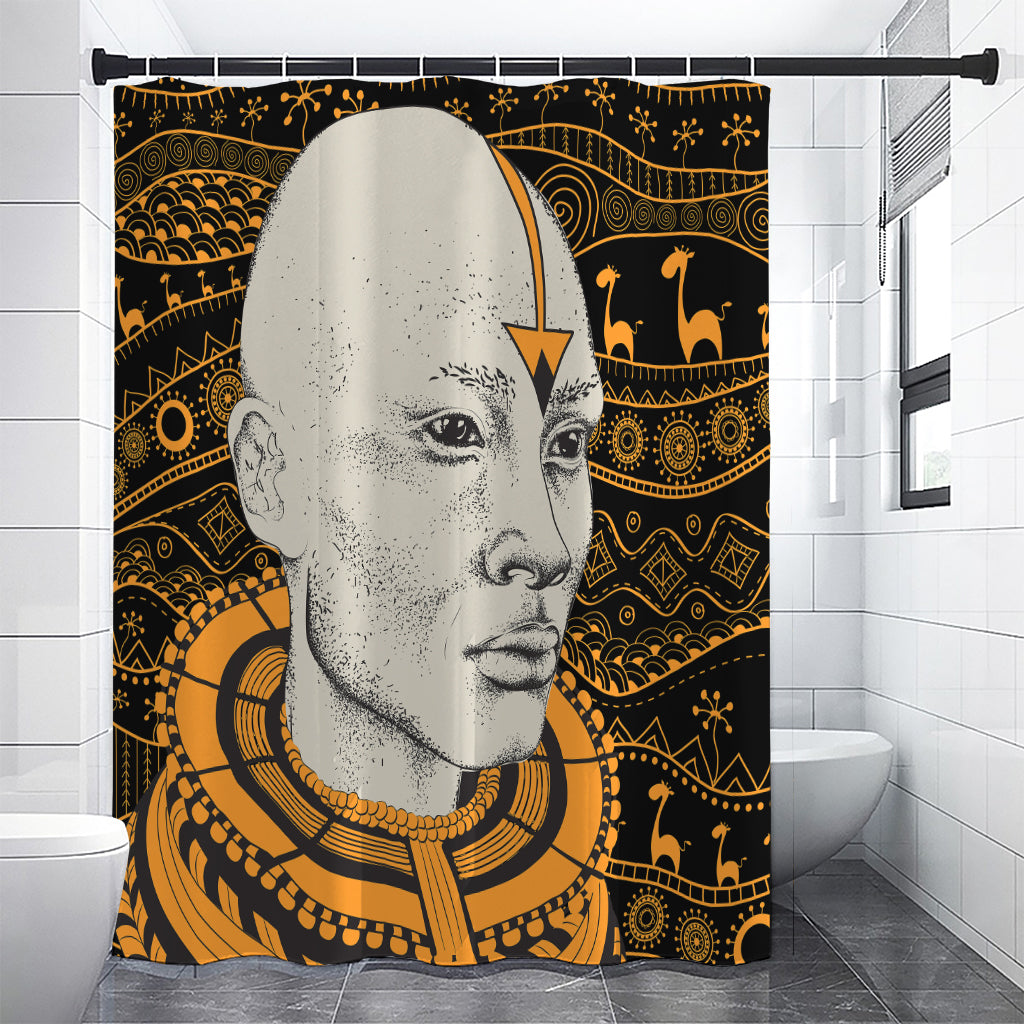 African Style Print Premium Shower Curtain