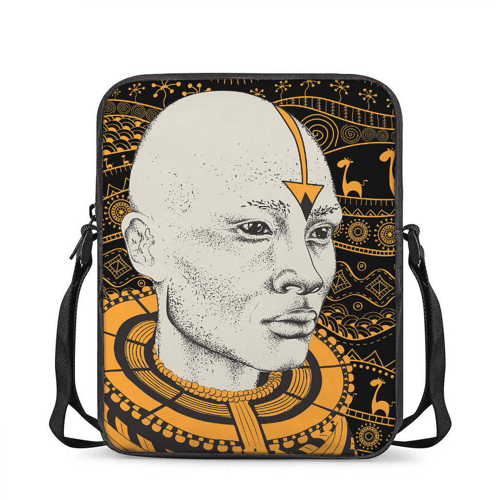 African Style Print Rectangular Crossbody Bag