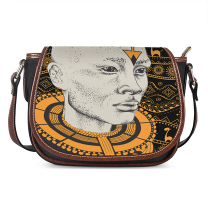 African Style Print Saddle Bag