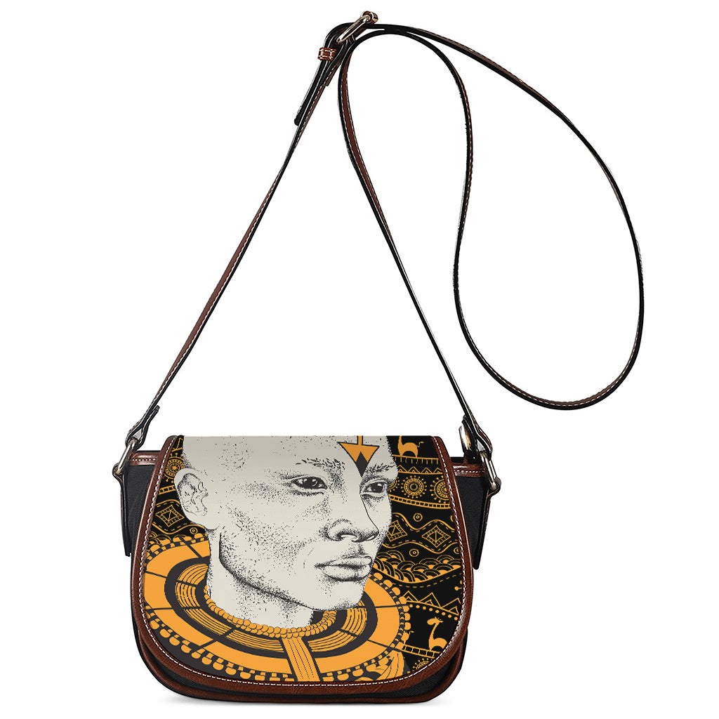 African Style Print Saddle Bag