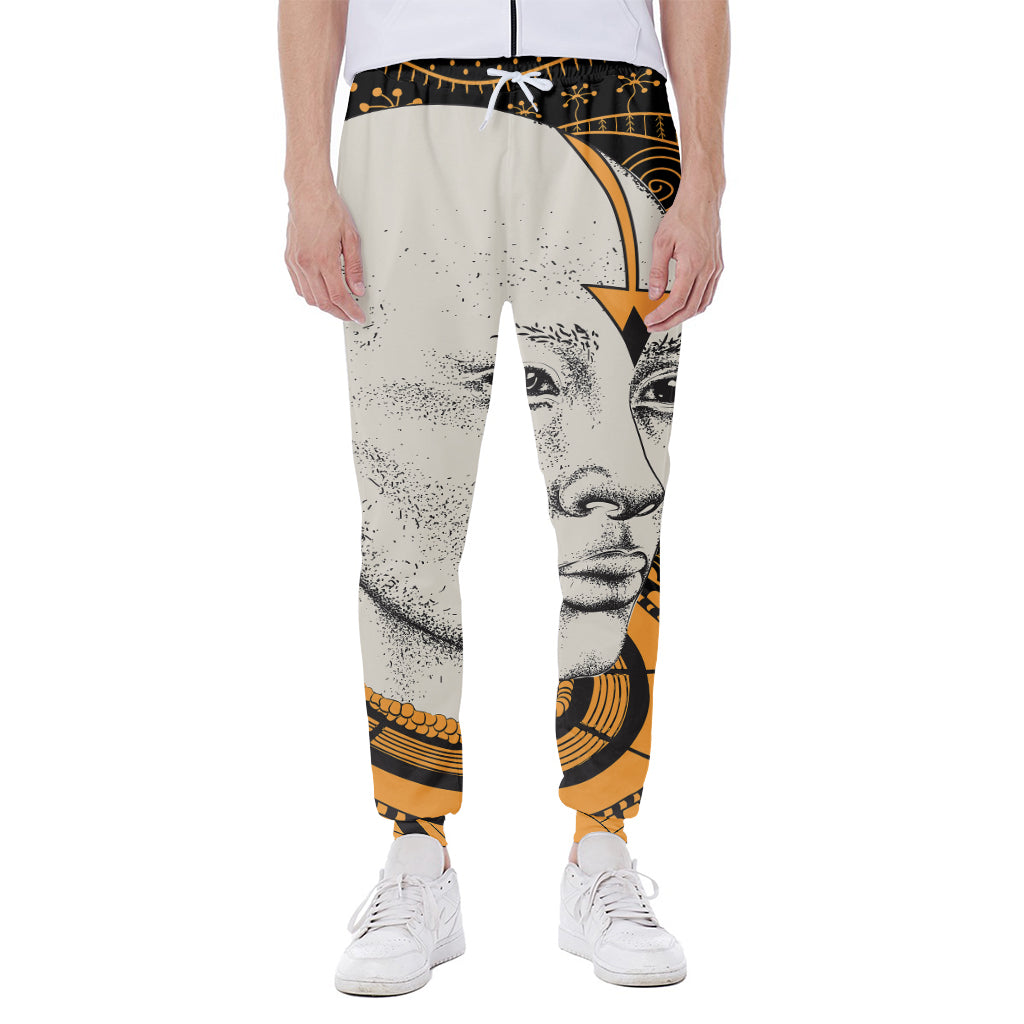 African Style Print Scuba Joggers