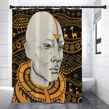 African Style Print Shower Curtain