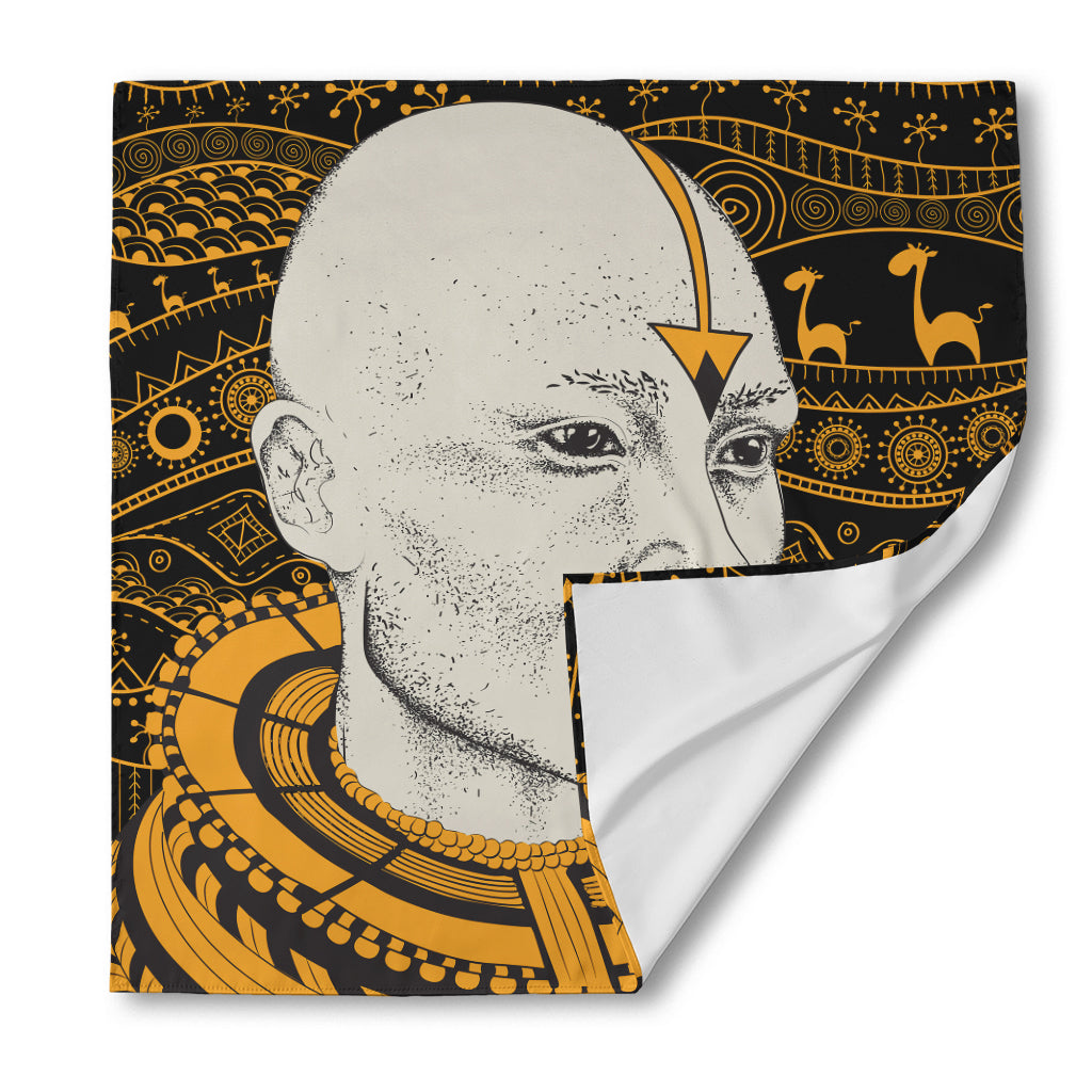 African Style Print Silk Bandana