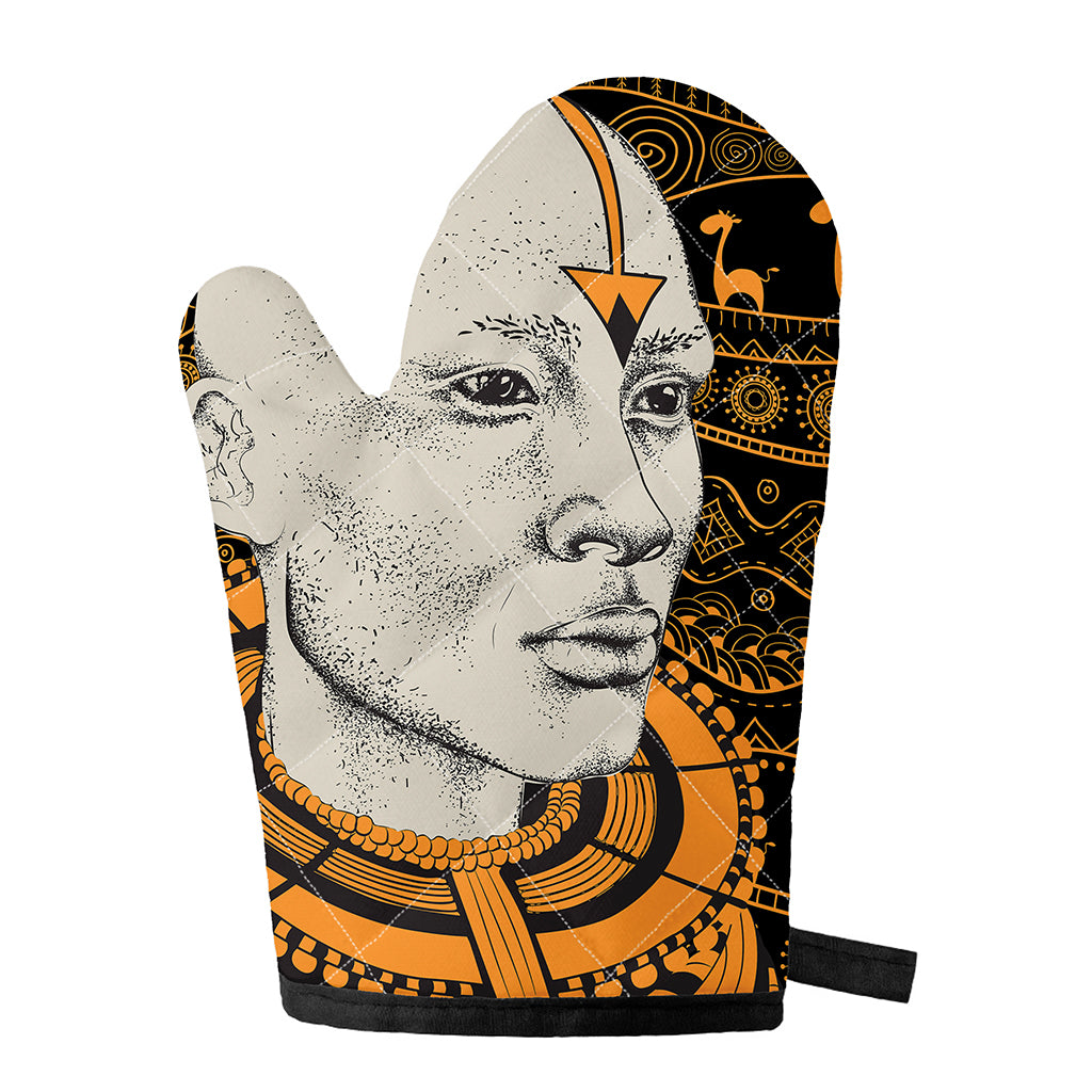 African Style Print Single Oven Mitt