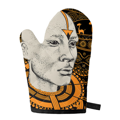African Style Print Single Oven Mitt