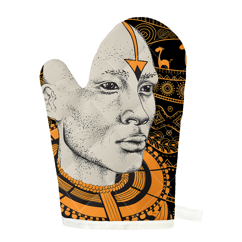 African Style Print Single Oven Mitt