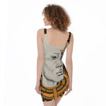 African Style Print Sleeveless Bodycon Dress