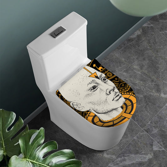 African Style Print Toilet Lid Cover