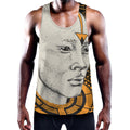 African Style Print Men's Workout Tank Top