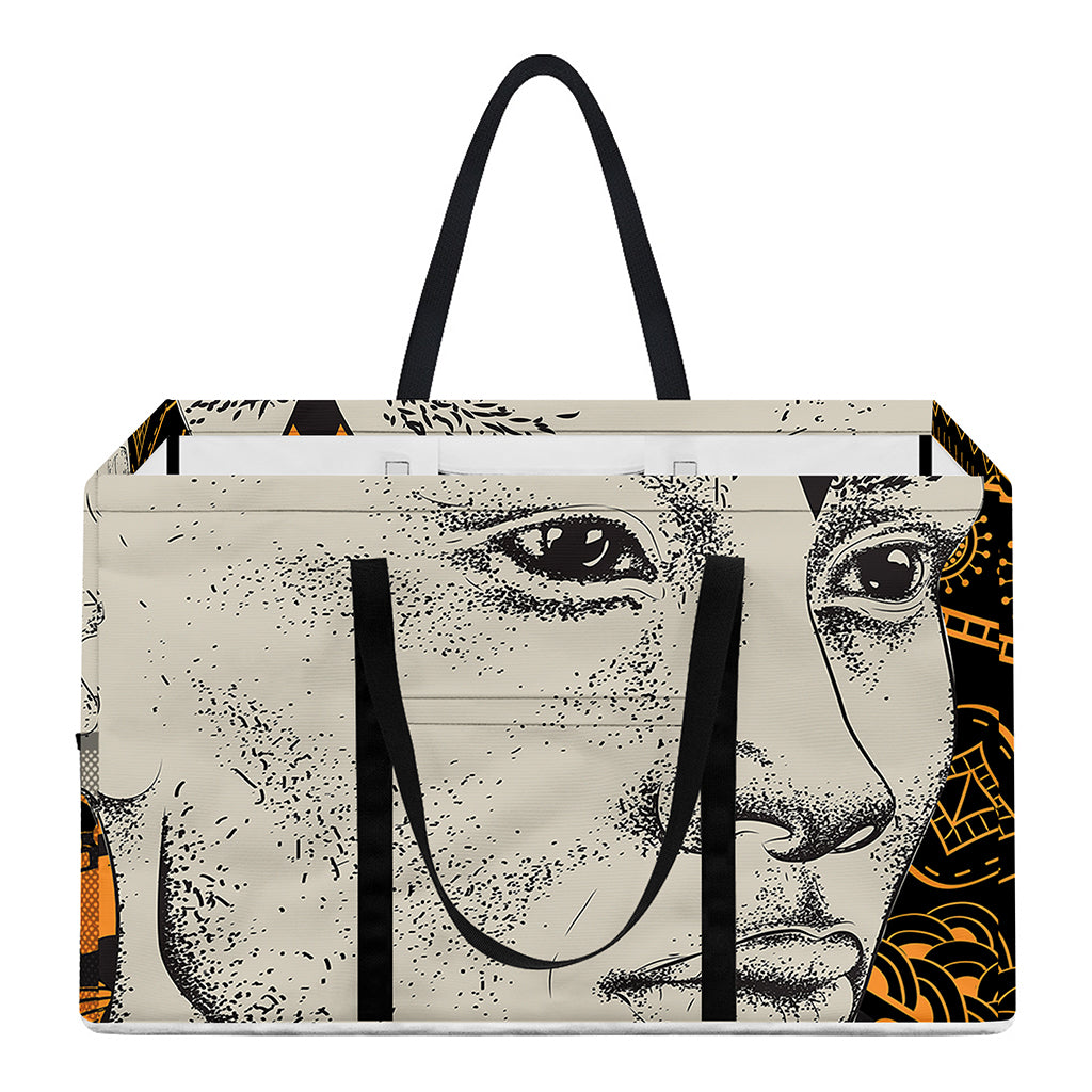 African Style Print Utility Tote Bag