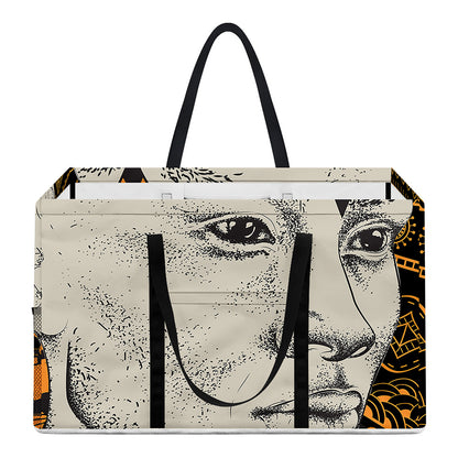 African Style Print Utility Tote Bag