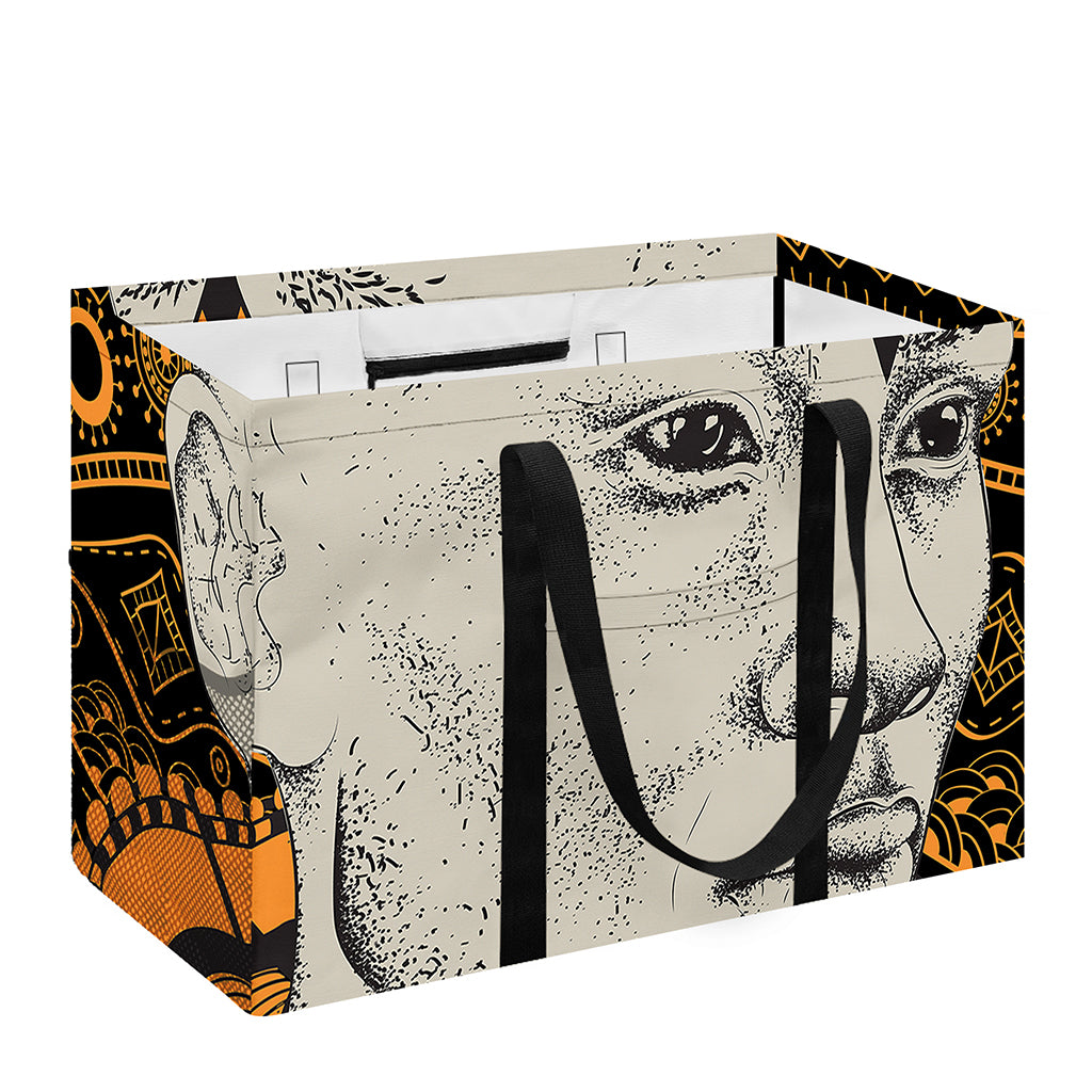African Style Print Utility Tote Bag