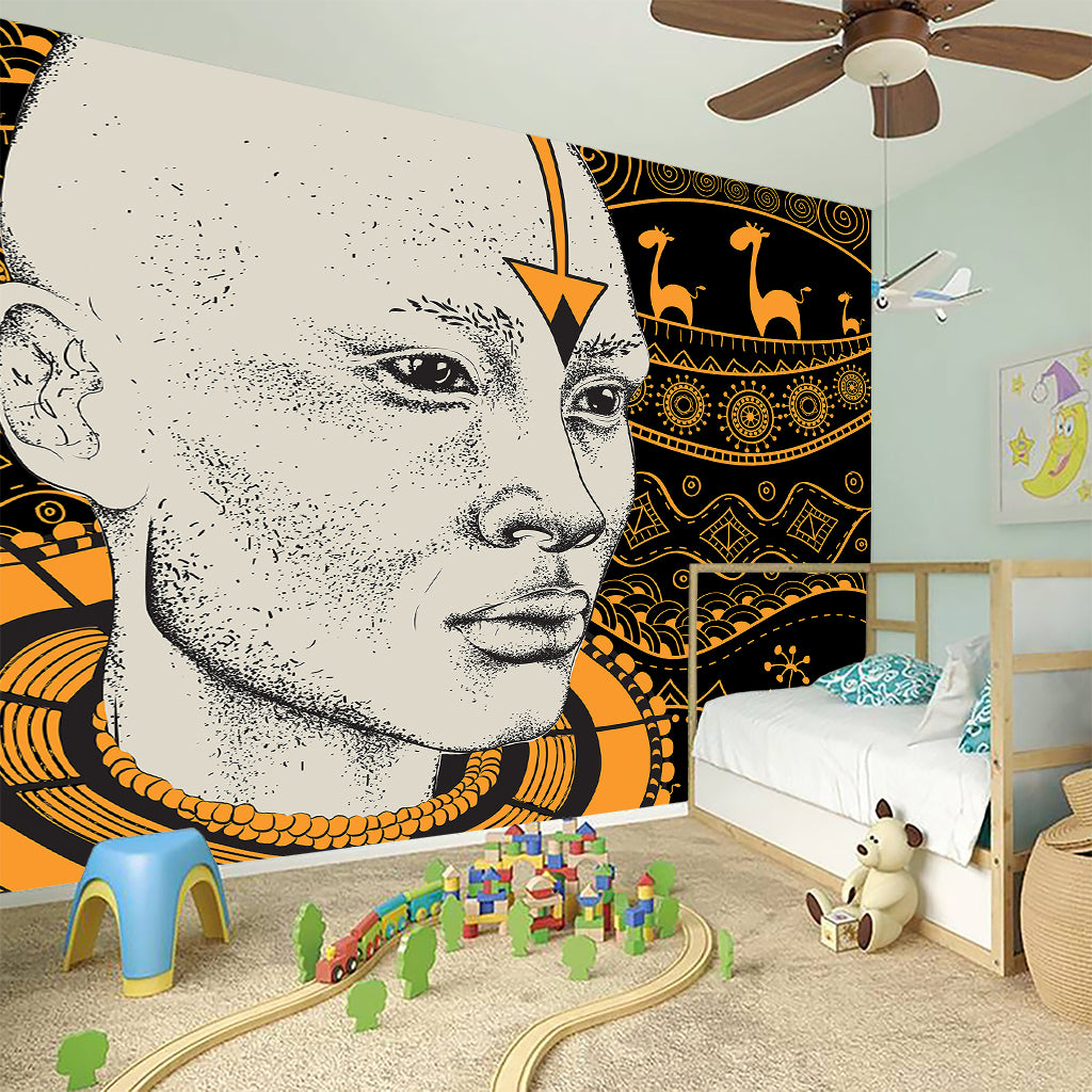 African Style Print Wall Sticker