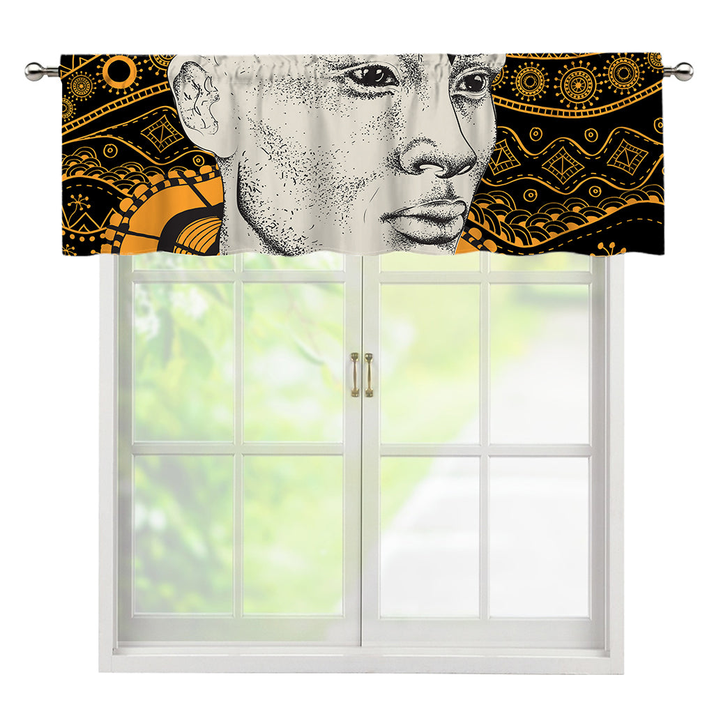 African Style Print Window Valance