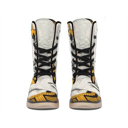 African Style Print Winter Boots