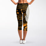 African Style Print Women's Capri Leggings