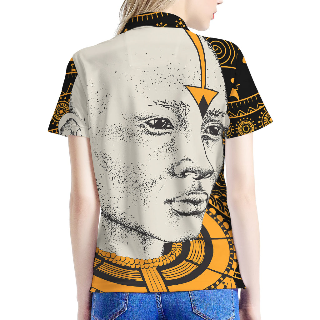 African Style Print Women's Polo Shirt