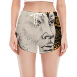 African Style Print Women's Split Running Shorts
