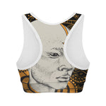 African Style Print Women's Sports Bra