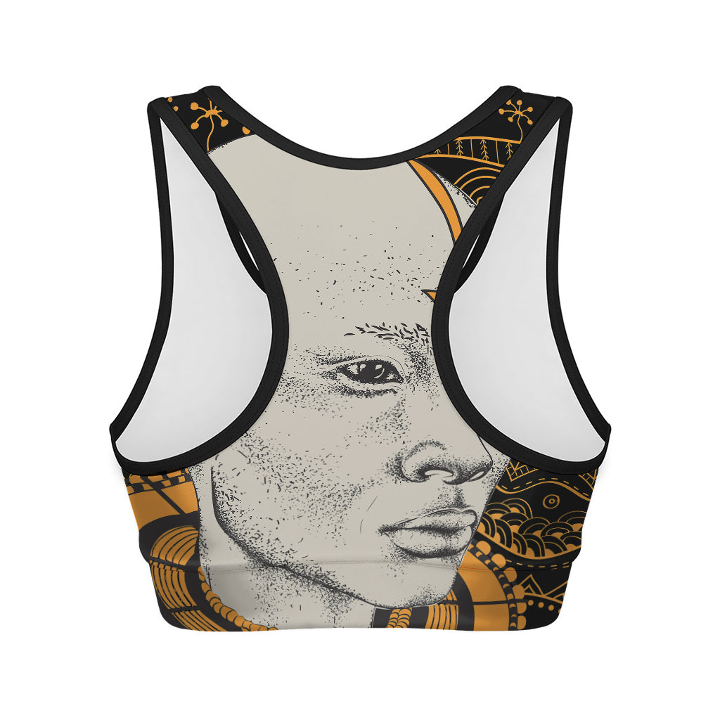 African Style Print Women's Sports Bra