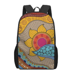 African Sun Print 17 Inch Backpack