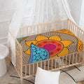 African Sun Print Baby Crib Sheet