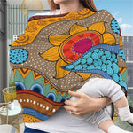 African Sun Print Baby Seat Cover