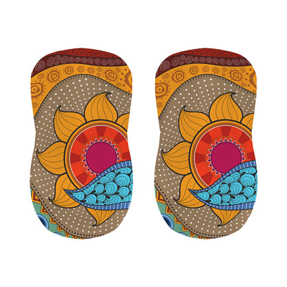 African Sun Print Bar Stool Covers