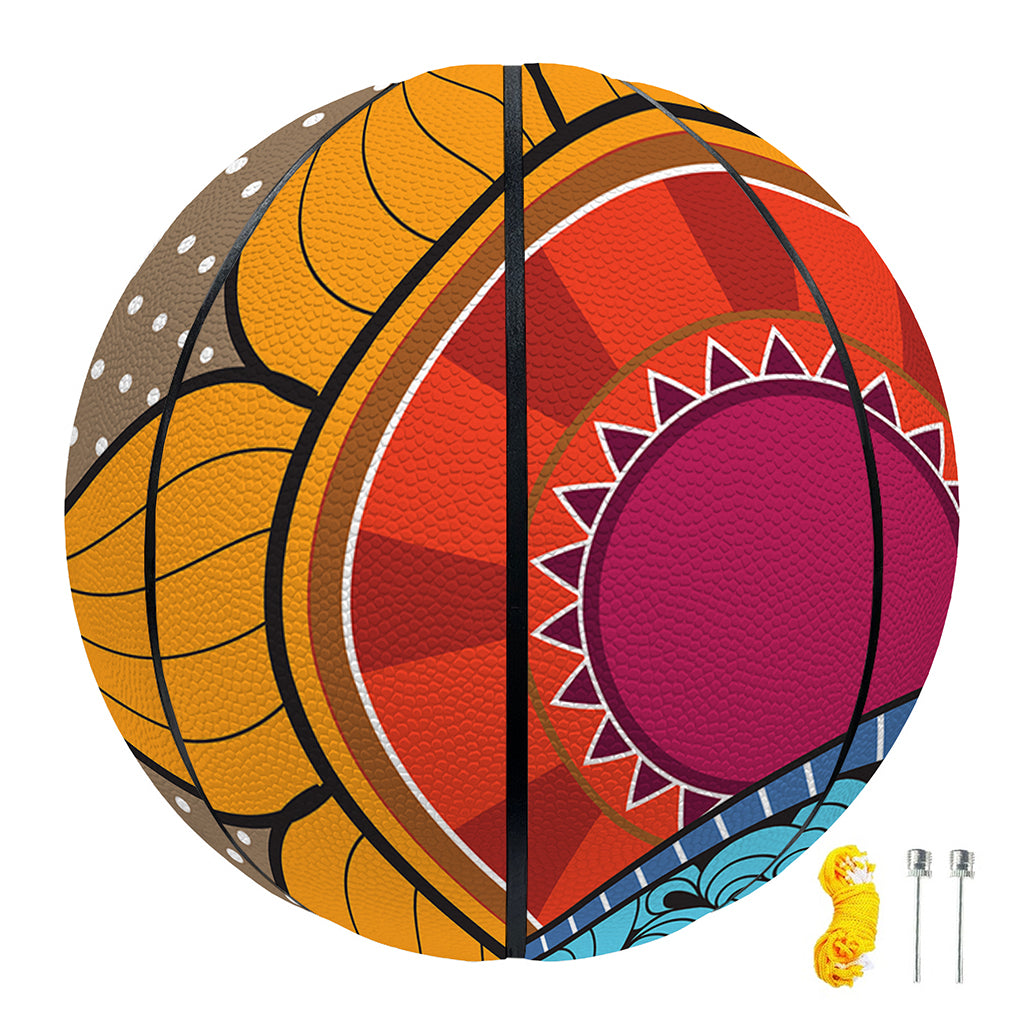 African Sun Print Basketball