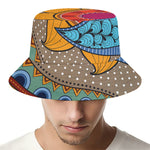African Sun Print Bucket Hat