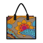 African Sun Print Canvas Tote Bag