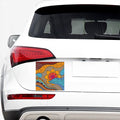 African Sun Print Car Sticker