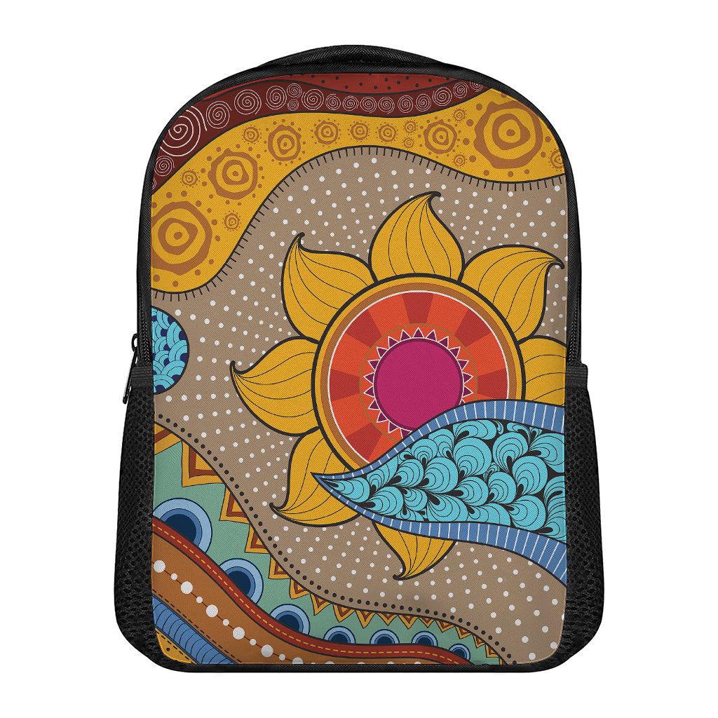 African Sun Print Casual Backpack