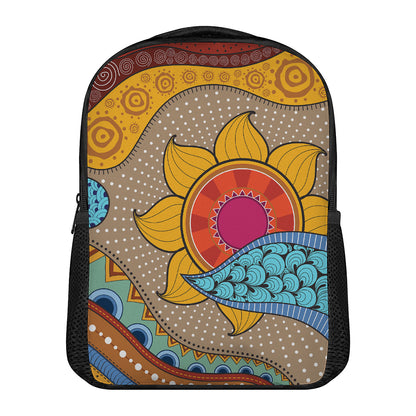 African Sun Print Casual Backpack