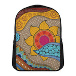 African Sun Print Casual Backpack