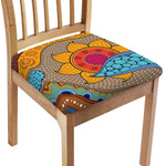 African Sun Print Chair Cushion Cover