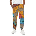 African Sun Print Cotton Sweatpants