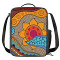 African Sun Print Crossbody Lunch Bag