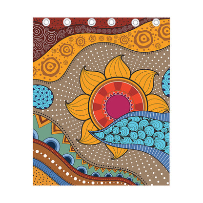 African Sun Print Curtain