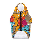 African Sun Print Dog Zip Up Hoodie